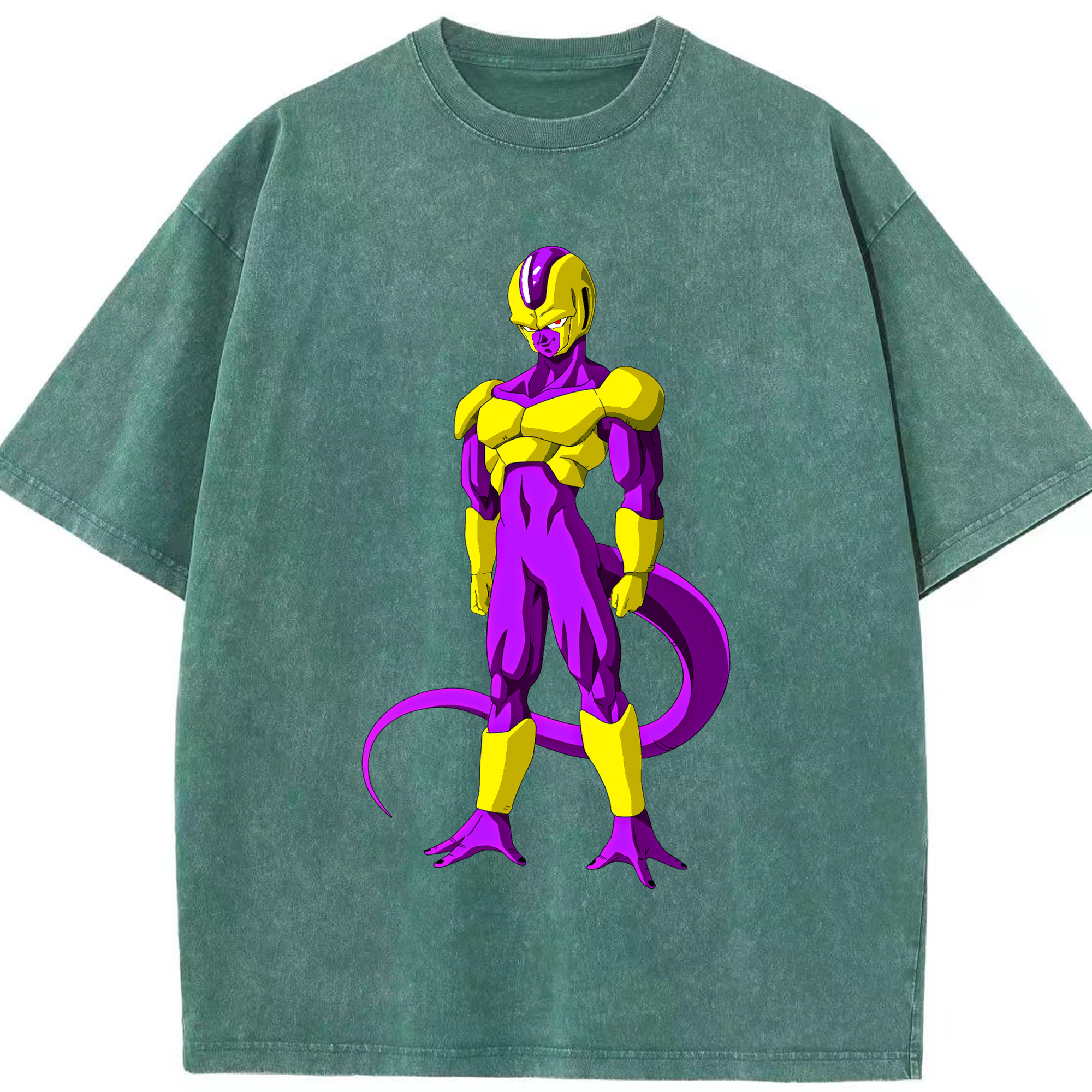 （画像用） ドラゴンボール フリーザ DRAGON BALL Frieza 綿100% ヴィンテージ風 半袖Tシャツ（フロントプリント）